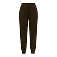 thumbnail image 6 of Iaqnaocc Scrubs for Women Plus Size V-Neck Top and Jogger Pants Drawstring Medical Moisture-Wicking Soft Stretch Nurse Work Uniform Set With Pockets Brown S, 6 of 6