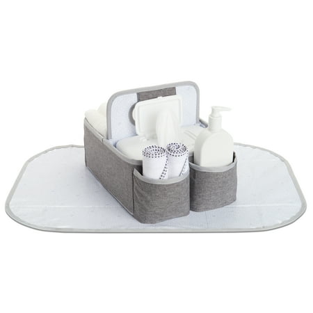 Munchkin Portable Baby Diaper Caddy  White/Gray