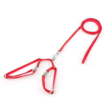 Dog Training Halter - Dog Adjustable Training Walk Harness Halter Pulling Leash Traction Rope Red