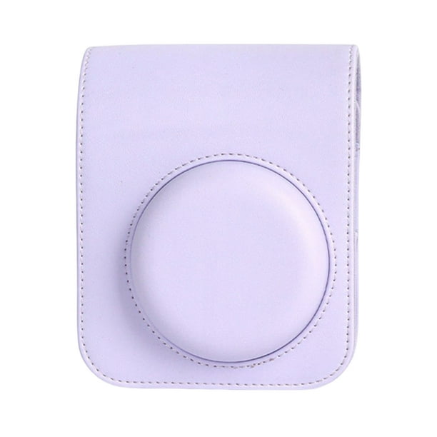 Bolsa de cámara portátil Bolsa protectora de cuero PU para Fujifilm Mini12 (Púrpura) Hugtrwg Nuevos Originales