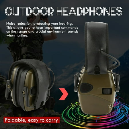 Gogusuu Sports Safety Equipment,Outdoor Sports Protection, Summer Sales,Electronic Hearing Protection Earmuffs With Sound Amplification And Suppression