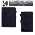 thumbnail image 5 of Embossed Folio Flip Smart Case for Amazon Fire HD 7 2019/2017/2015, Premium PU Leather Kickstand Card Slots Magnetic Auto Sleep / Wake with Pen Slot Case for Fire HD 7 2019/2017/2015, Black, 5 of 5