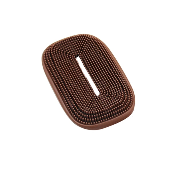 Escurridor de silicona multifunción para baño, soporte de esponja, caja para jabonera, placa de almacenamiento Flexible para inodoro, bandeja Almacenamiento y organización del hogar marrón Rectángulo Bewildely HA001680-08
