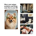thumbnail image 4 of Vintage Metal Sign - Pomeranian With Flower Crown Desgin - Rustic Farmhouse Deccor for Bedroom Bathroom Kitchen Pet Corners Pet Shop Nursery Wall Decor,Dog Lovers Gifts,8x5.5 Inches,Aluminum, 4 of 6