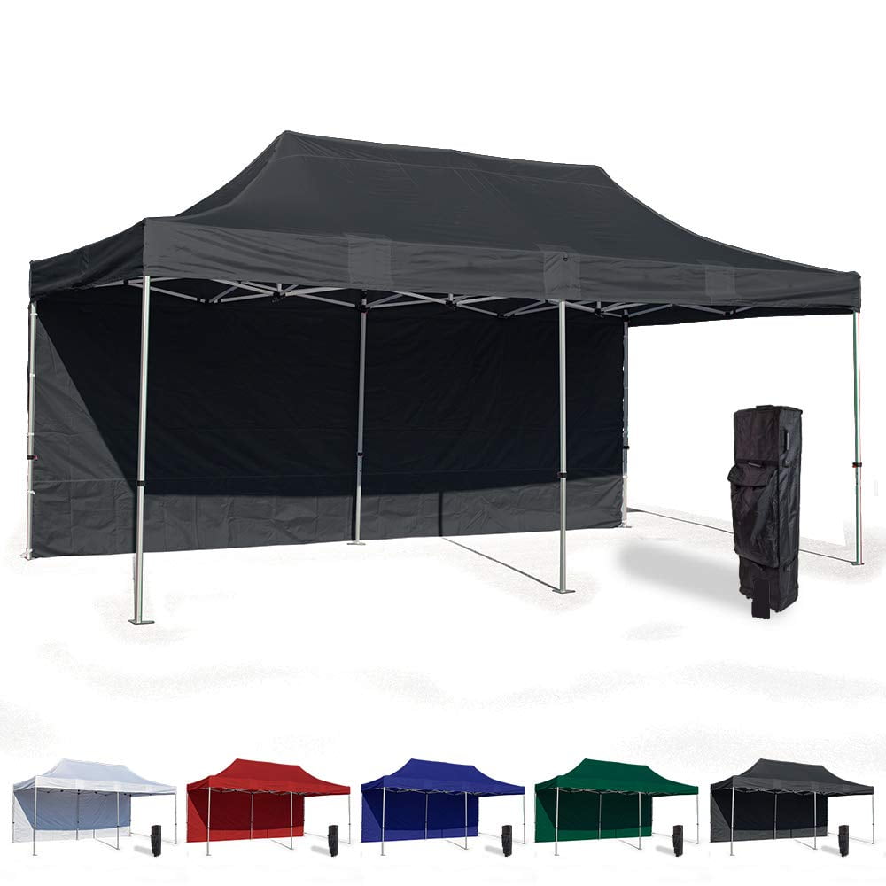 Black 10x20  Instant Canopy  Tent and Side Wall Commercial 