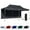 Black, variant on Red 10x20 Instant Canopy Tent and Side Wall - Commercial Grade Steel Frame with Water-Resistant Canopy Top and Sidewall - Bonus Canopy Bag and Stake Kit Included (5 Color Options)