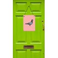 thumbnail image 4 of Carolines Treasures BB7951DS1216 Racing Pigeon Impression Murale Ou de Porte Rose à Carreaux, 4 of 4