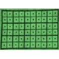 thumbnail image 1 of Ahgly Company Indoor Rectangle Abstract Emerald Green Modern Area Rugs, 2' x 5', 1 of 4