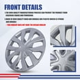 thumbnail image 4 of (Set of 4) 17 inch Hubcaps Wheel Rims Cover for 2014-2020 Nissan Rogue,Lacquer, 4 of 9