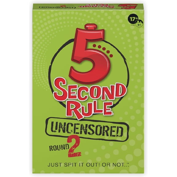 5 Second Rule Uncensored Card Games for Adults - Card Games for Game Night, Funny Adult Card Game & Icebreaker, Think Fast and Shout Out Answers, Ages 17 