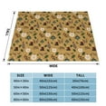 thumbnail image 4 of XMXT Throw Blanket, Christmas Decoration Print Machine Washable Blankets for Sofa, 80 x 60 inches, 4 of 9