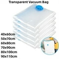 thumbnail image 5 of Bgsha Transparent Vacuum Bag Folding Compressed Space Saving Clothe Storage Multi Size, 5 of 5