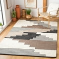thumbnail image 2 of SAFAVIEH Kenya Comhgham Geometric Area Rug, Black/Ivory, 3' x 5', 2 of 9