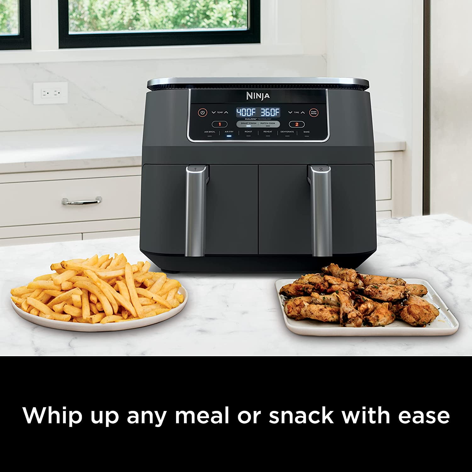 8-in-1 Dualzone Technology, 2-Basket Air Fryer with 2 Independent Frying  Baskets - China Air Fryer and Digital Air Fryer price