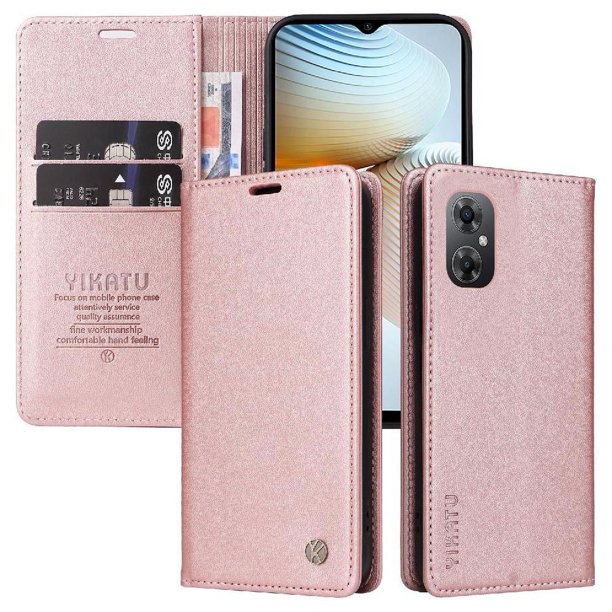 Funda para Xiaomi POCO M4 5G Estuche de Cuero PU Tipo Cartera con Ranuras para Tarjetas y Cierre Magnético
