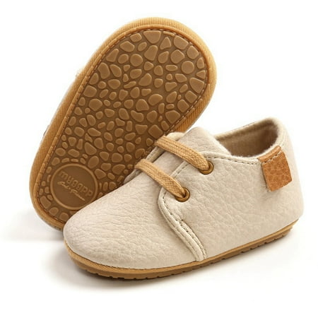 

Baby Boys Girls PU Leather Shoes Soft Rubber Sole Sneakers Anti-Slip Toddler Ankle Boots Infant Walking Shoes