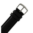 thumbnail image 2 of Hadley Roma MS881 22mm Watch Band Oiled Tanned Leather Black Padded Mens, 2 of 2
