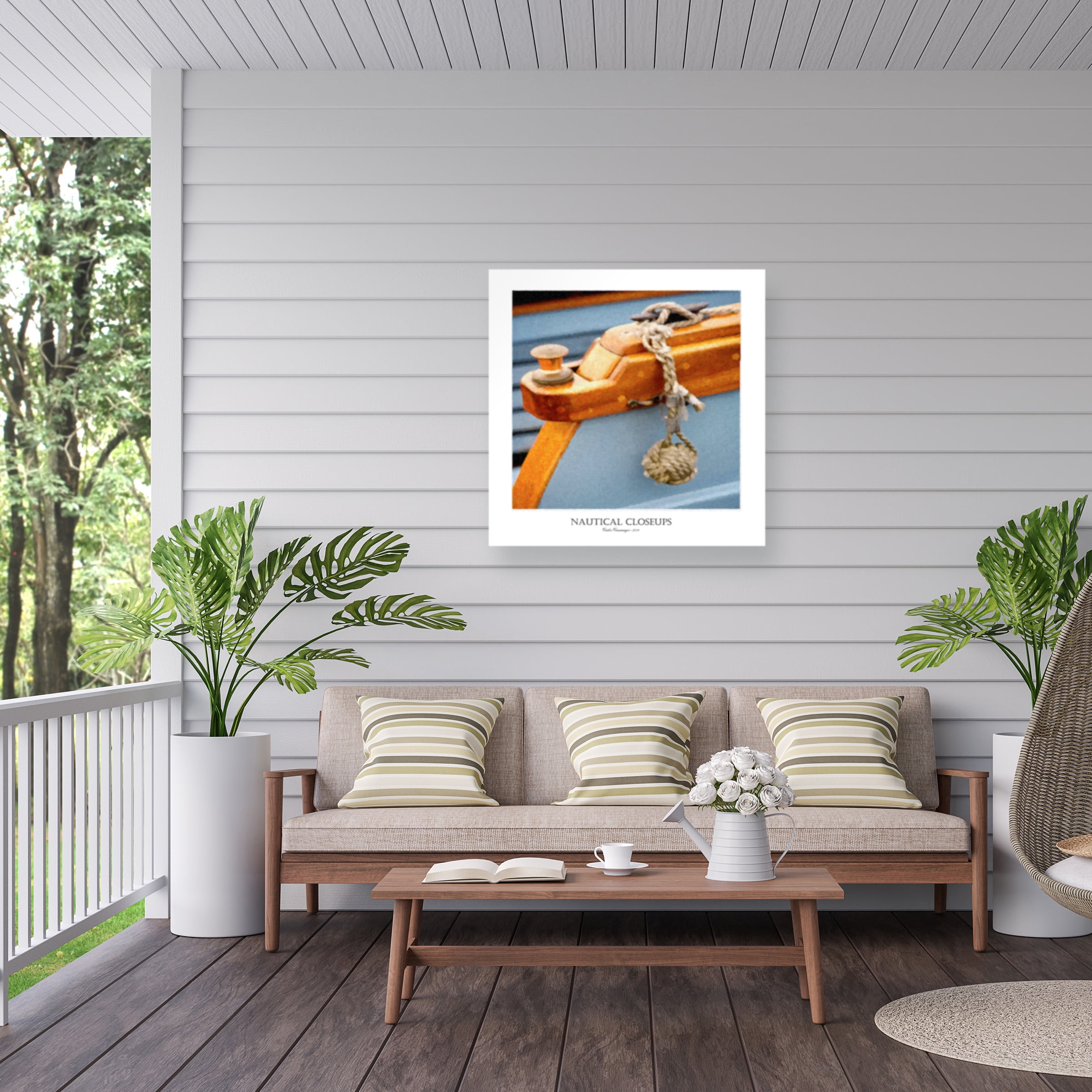 Carlos Casamayor 'Nautical Closeups 4' Outdoor Canvas 35x35