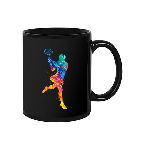 Colorful Tennis Player Shape . Mug Unisex's -Image by Shutterstock