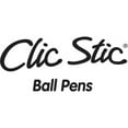 thumbnail image 7 of BIC Clic Stic Retractable Ballpoint Pens Medium Pen Point - Round Pen Point Style - Retractable - Blue - Clear Barrel - 12 / Dozen, 7 of 7