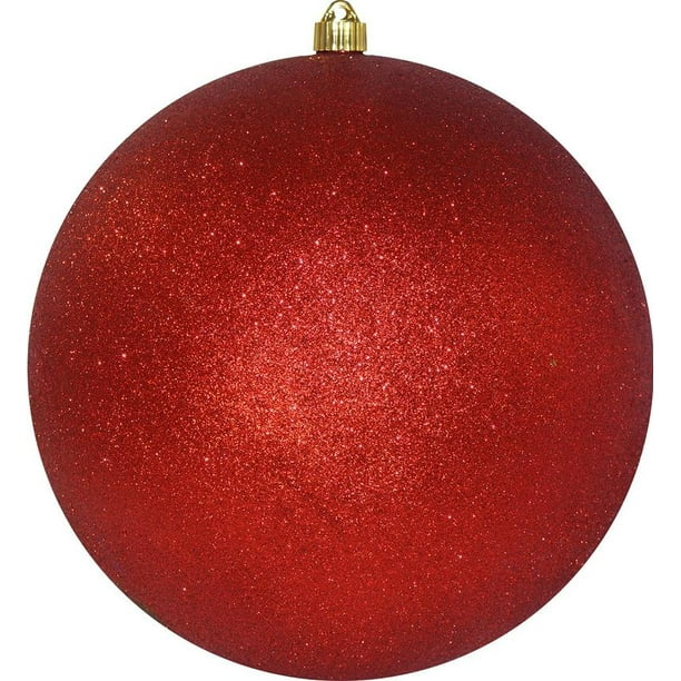 12" (300mm) Shatterproof Shiny Red Christmas Ball Ornament by Christmas