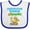 White and Royal, variant on Inktastic Construction Worker in Training Boys or Girls Baby Bib