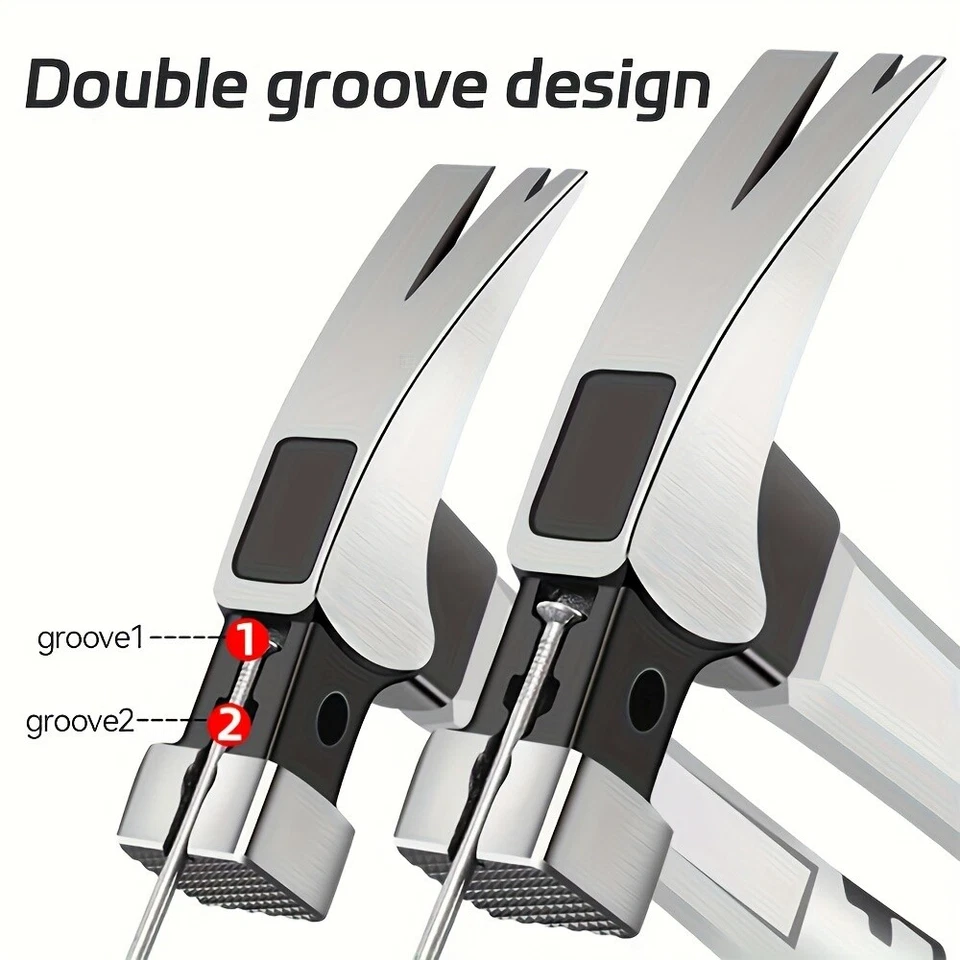 PRIME - High Carbon Steel Hammer - Double - Groove, Octagonal & Round Head