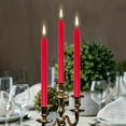 thumbnail image 6 of Bolsius 60 Red Dinner Taper Candles 10" Unscented for Wedding, Church, Christmas Home Decoration - Smoke Free Smoth Long Burning 7.5 Hours, 6 of 7