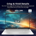 thumbnail image 5 of HP 15.6" FHD IPS Touchscreen Laptop, Intel i7-1255U, 32GB RAM, 2.28GB Storage (2TB SSD + 288GB Docking Station), Intel Iris Xe Graphics, Numeric Keypad, Wi-Fi 5, HD Camera, Windows 11, Silver, 5 of 7