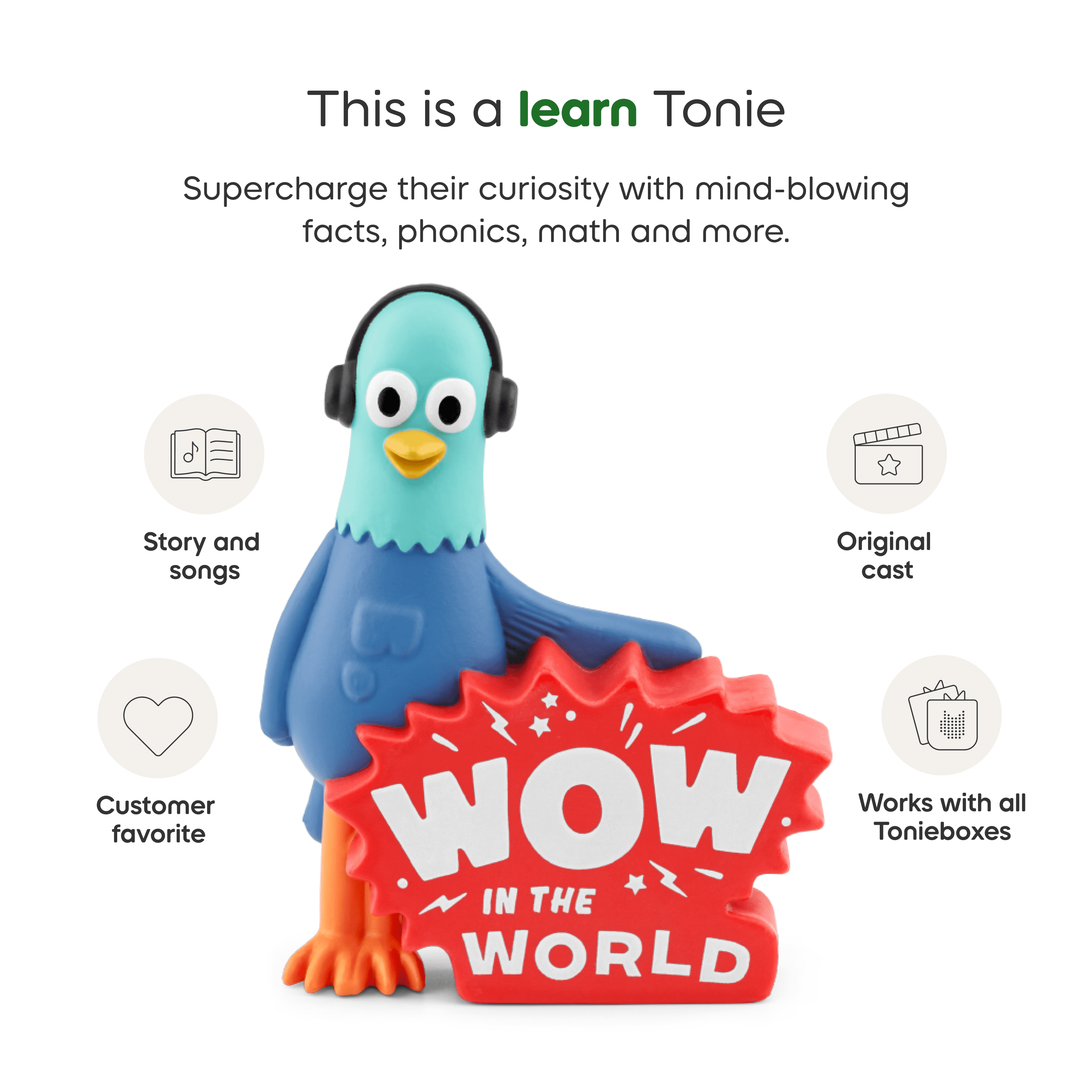 tonies WOW in the World: Reggie Audio Play Figurine