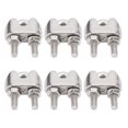 thumbnail image 2 of 10Pcs U Type Clamp Stainless Steel M4 Wire Rope Fixing Chuck Rigging Hardware Accessories, 2 of 14