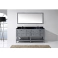 thumbnail image 3 of Virtu ED-30072-BGSQ-GR Winterfell 72 Inch Double Bathroom Vanity Set In Grey, 3 of 7