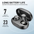 thumbnail image 3 of TOZO Agile Solo Mini Wireless In-Ear Light Weight Earbuds Bluetooth 5.3, IPX4 Waterproof, Black, 3 of 6