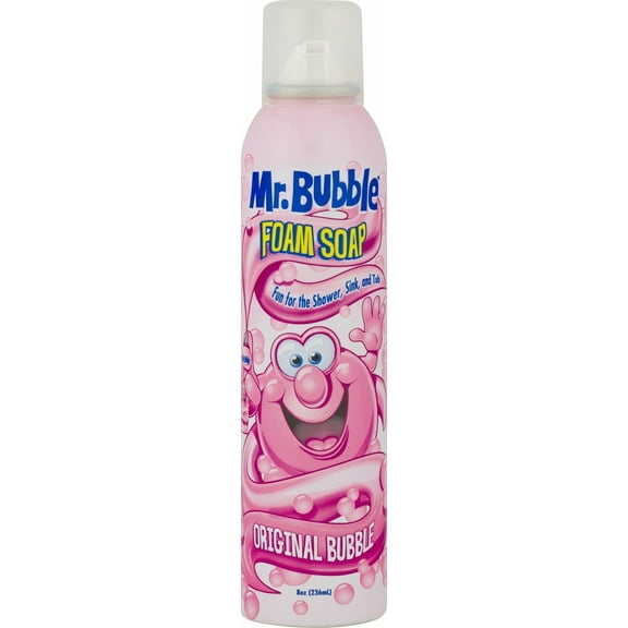 Mr. Bubble Foam Soap Original Bubble for Shower Sink or Tub 8 oz Pack of 6