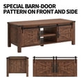 thumbnail image 3 of Open Box Farmhouse 48 Inch Coffee Table with Sliding Barn Doors, 3 of 8