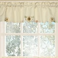 thumbnail image 4 of Lorraine Home Fashions Sunflower Cream Embroidered Kitchen Curtains, 28” x 24” (2 Panels), 4 of 4