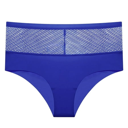 Juslio Sexy Panties for Women Mid Waist Ice Silk Sexy Breathable Soft Soft Elastic Breathable Underwear