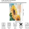 thumbnail image 2 of Sunflower Curtains Cartoon Flower Plant Rod Pocket Blackout Window Treatment for Living Room Girls Woman Room Decor Floral Art Printed Window Drapes 42x63in, 2 of 6