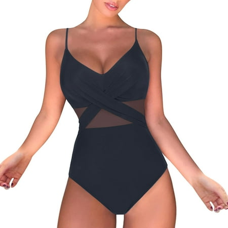 YOTMKGDO One Piece Swimsuit Women  Shapewear Tummy Control  Suit Up Push Swimwear Waist Bathing High Swimwear Women Monokini Swimsuit   Bodysuits For Women  Strappy Lingerie  Black+S