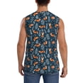 thumbnail image 4 of Balery cute fall fox Camisetas sin mangas para hombre, absorbe la humedad y protege contra el mal olor.-Small, 4 of 7