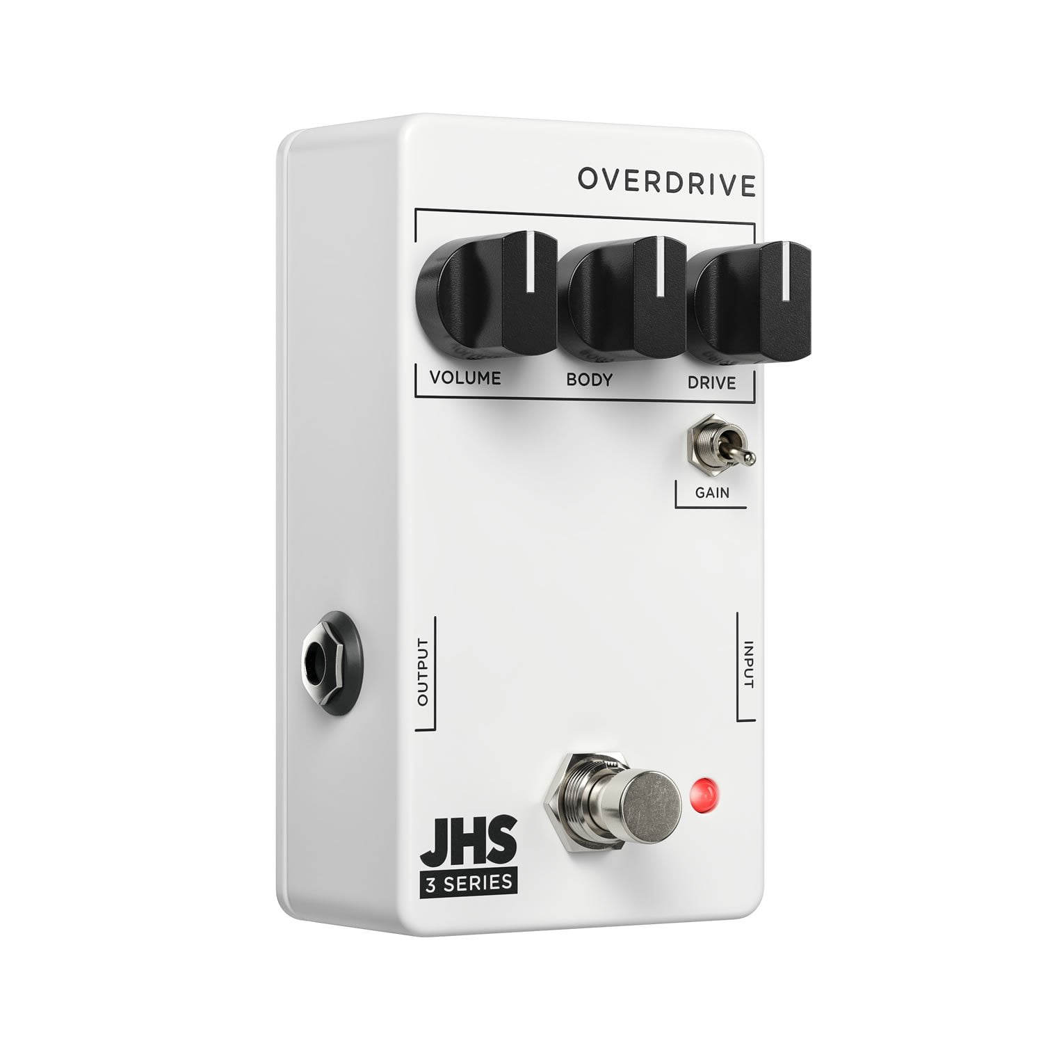 JHS Pedals 3 Series Overdrive Effects Pedal White