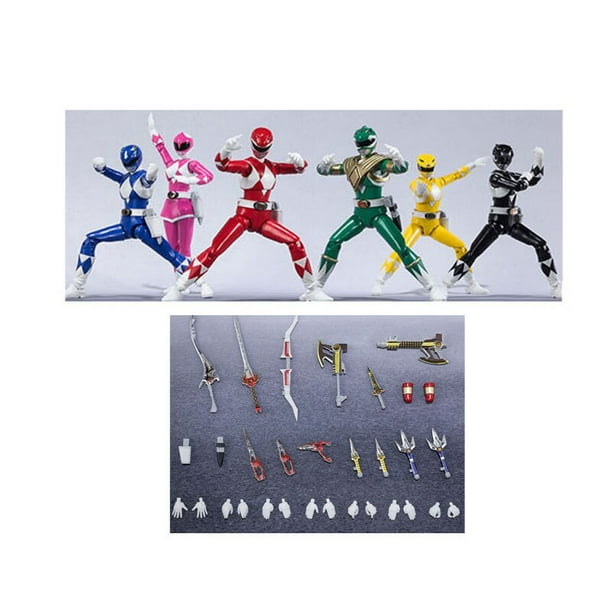 Action Figure Power Rangers Super Megaforce - Ranger Argento - Bandai 30 Cm - Con Spada - Giocattolo Per Bambini Dai 4 Anni