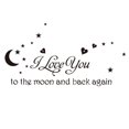 thumbnail image 1 of Bangcool Letter Wall Sticker Reusable Waterproof Moon Adhesive Window Sticker Door Decal, 1 of 10
