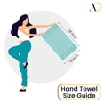 thumbnail image 6 of Ample Decor 100% Cotton Hand Towel for Kitchen Set of 8 Mint Green - 18 X 28 Inch - Mulaayam Collection, 6 of 6