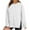White, variant on JGGSPWM Womens 2024 Fashion Sweatshirts Side Split Zipper Oversized Sweatshirt Basic Tops Long Sleeve Fall Casual Lightweight Pullovers Army Green M