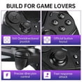thumbnail image 3 of Wireless Bluetooth Controller for / Slim/Pro Game Console Joystick Gamepad with Turbo Programmable Button-, 3 of 5