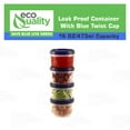 5 Pack 16oz Twist Top Deli Containers LeakProof, Stackable, BPAFree