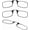 3 Pack - Black, variant on Clip-On Reading Glasses, Lightweight Portable Readers for Daily Use, Unisex