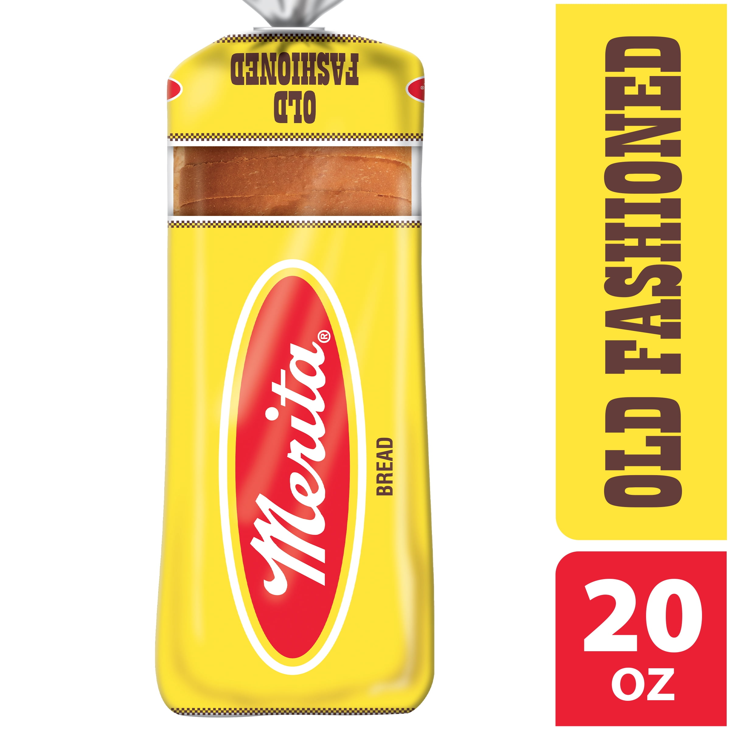 Merita Old Fashioned White Bread, Sliced Sandwich Bread, 20 oz Loaf