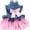 Pink+Blue, variant on ANIAC Gray Dog Dress for Small Dogs Female,Bow Knot Girl Puppy Clothes with Detachable Pearl Necklace, Elegant Cat Dress, Formal Pet Pary Outfit for Wedding Birthday Valentines (Gray, Large)